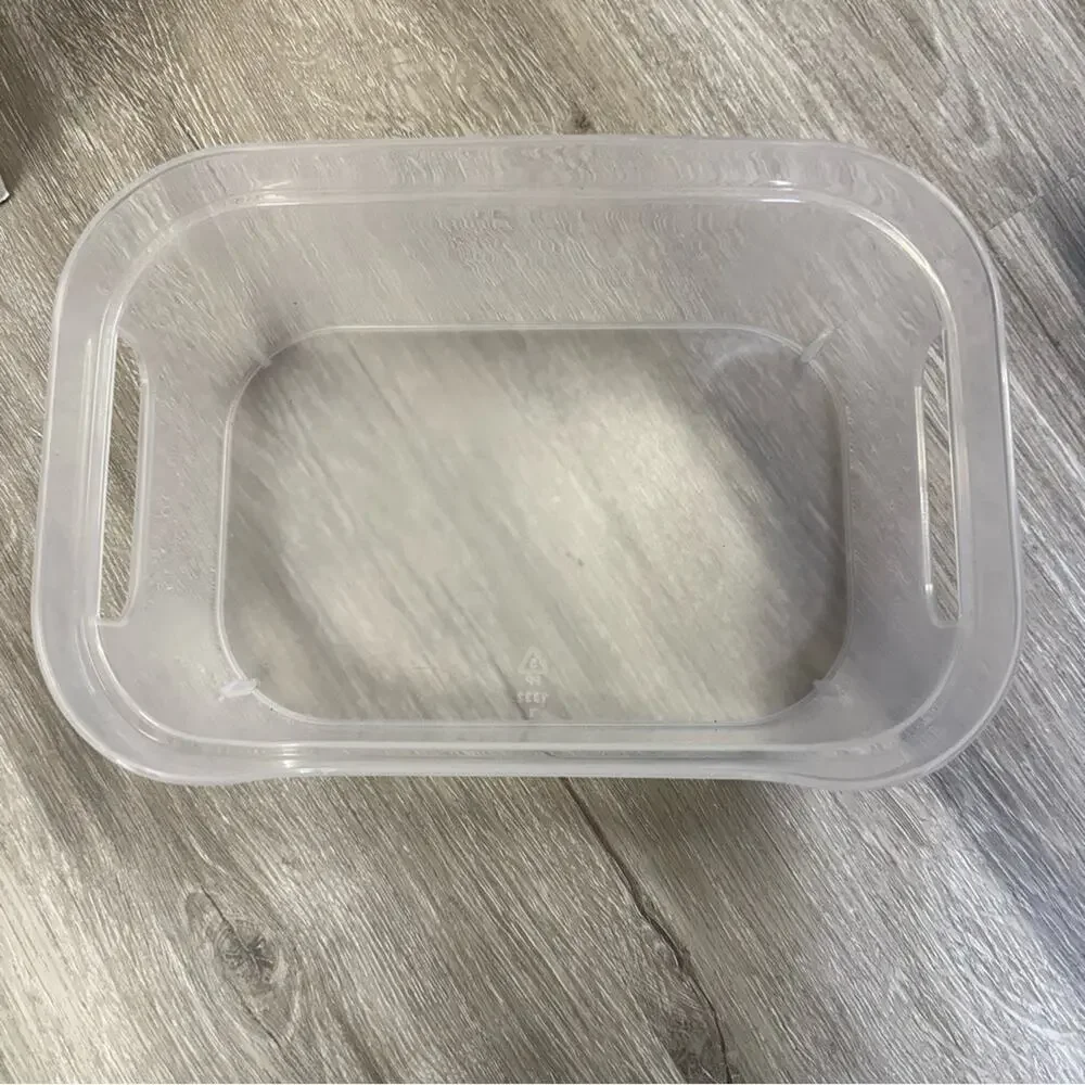 Clear Plastic Storage Bin NEW
